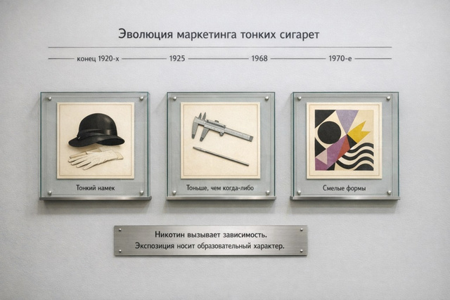 Эволюция маркетинга тонких сигарет